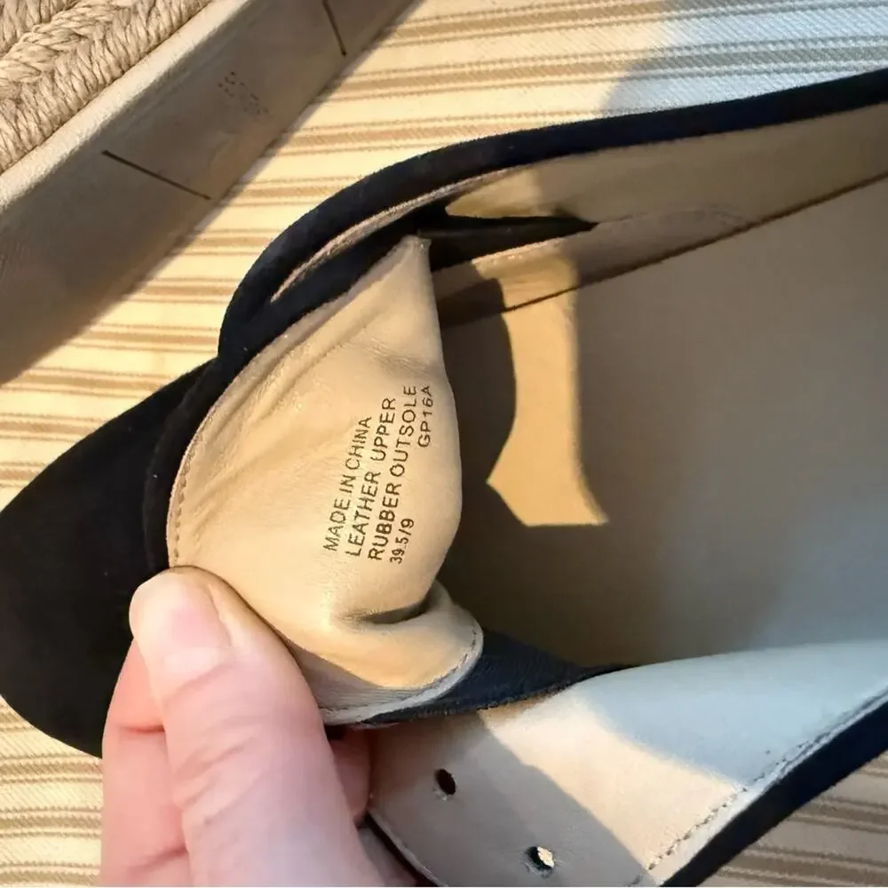 Michael Kors Collection Madison Black Suede Espadrille Sneakers